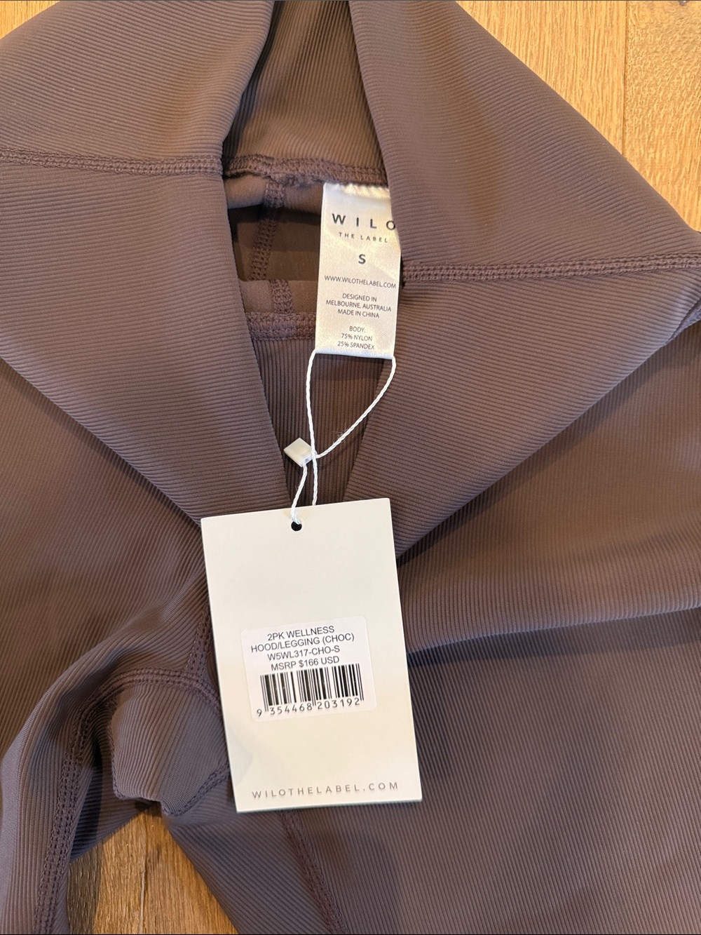 Wilo The Label Wellness Hoodie/Legging Set in Chocolate - Small - Picture 7 of 7